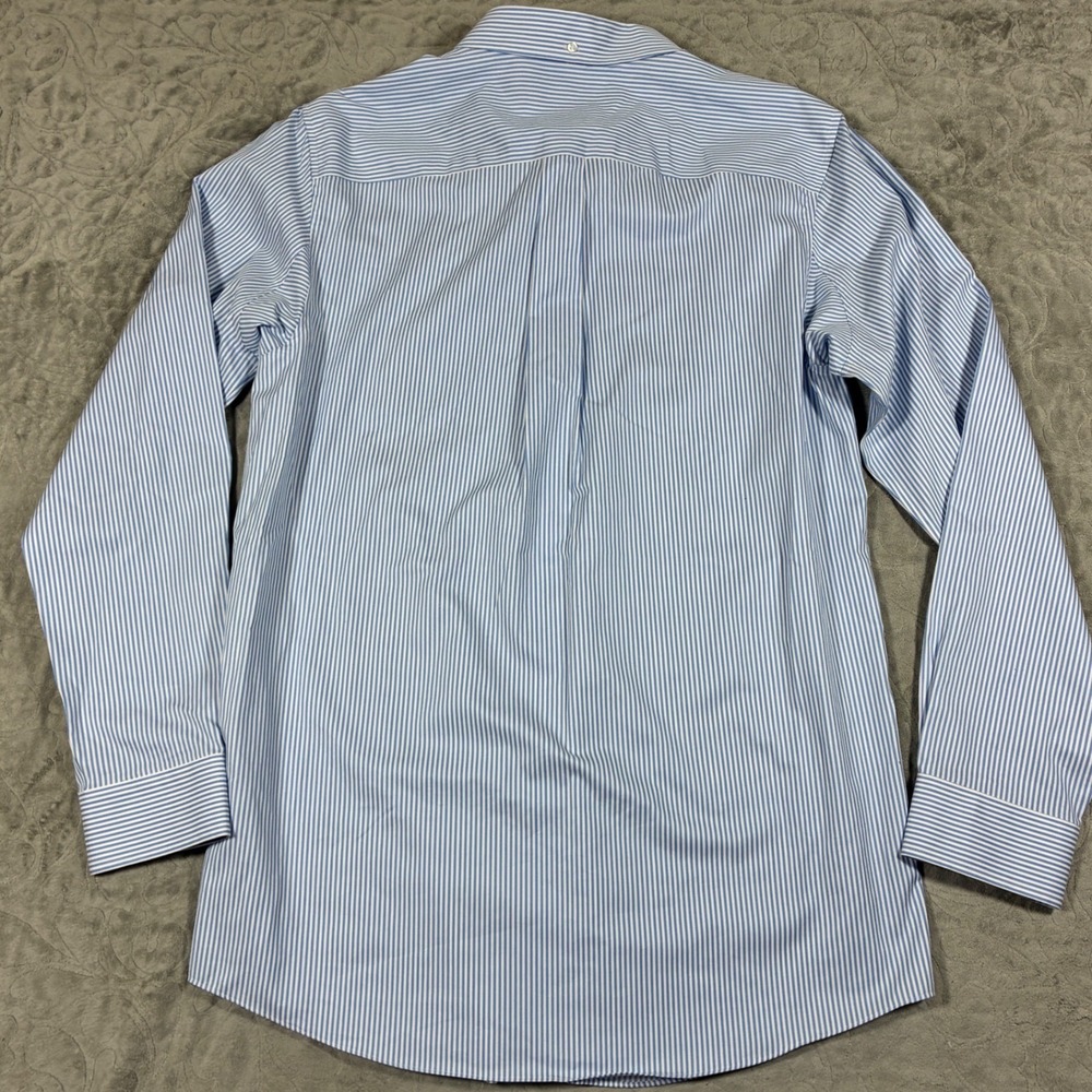 Duluth Mens Wrinklefighter Button Down Shirt Size L Tall Striped Cotton - Picture 2 of 7